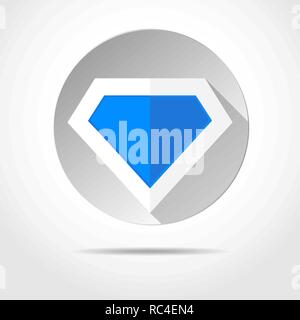 Bright superhero color logo. Vector illustration. Superhero logo in the circle on white background Stock Vector