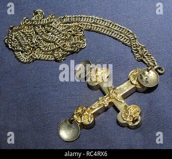 Scandinavia. Reliquary cross. Jolster, Sogn og Fjordane. 13th century. Norway. Stock Photo