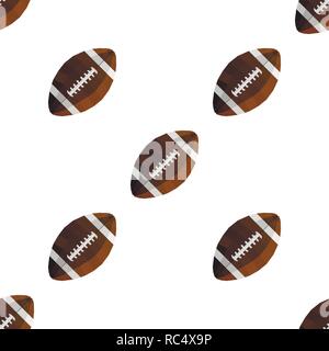 Seamless vector sport texture with football balls isolated on white. Stock Vector