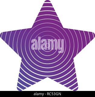 Star logo. Minimal abstract symbol. Geometrical design. Lines as element of star. Vector illustration isolated on white Stock Vector