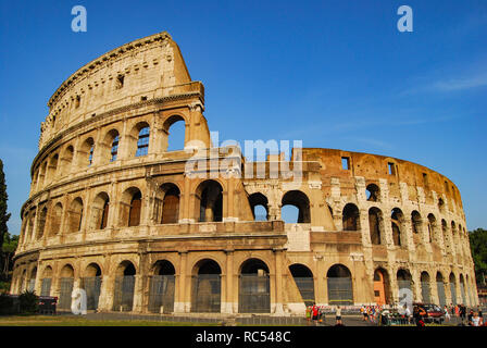 ROME, ITALY, June 2008, Tourist at Colosseum Stock Photo