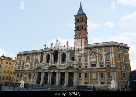 ROME, ITALY, June 2008, Tourist at Basilica di Santa Maria Maggiore Stock Photo