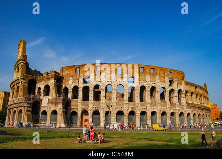 ROME, ITALY, June 2008, Tourist at Colosseum Stock Photo