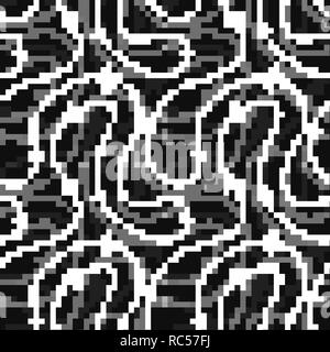 Airline routes with planes icons , seamless pattern on dark Stock Vector
