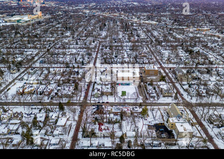 Ariel landscape taken with drone Stock Photo