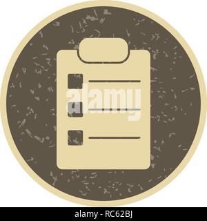 Vector List Icon Stock Vector