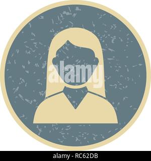 Vector Female Student Icon Stock Vector