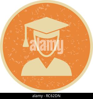 Vector Male Student Icon Stock Vector