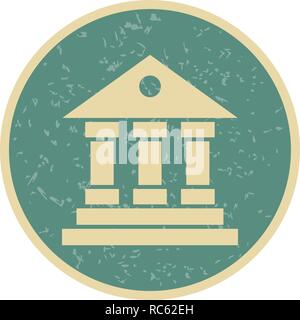 Vector Educational Institute Icon Stock Vector