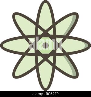 Vector Atom Icon Stock Vector