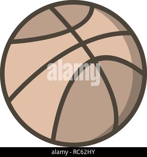 Vector Basket Ball Icon Stock Vector
