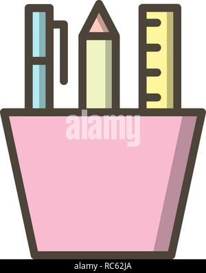 Vector Stationery Icon Stock Vector