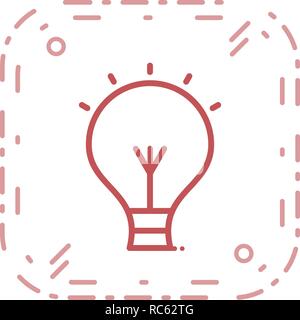 Vector Bulb Icon Stock Vector