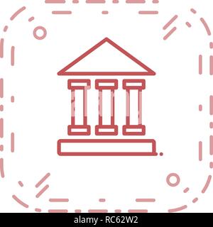 Vector Educational Institute Icon Stock Vector