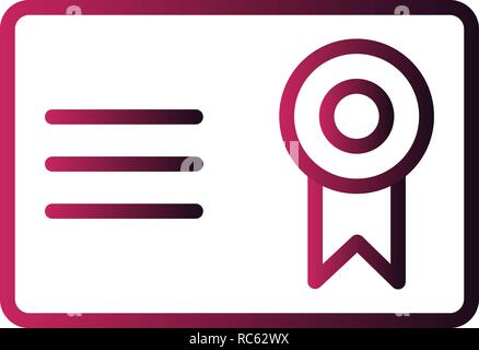 Vector Certificate Vector Icon Stock Vector
