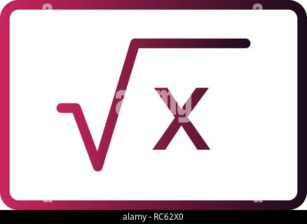 Vector Formula Icon Stock Vector