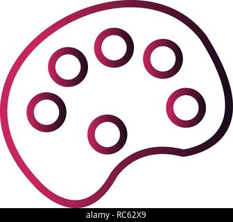 Vector Color Pallete Icon Stock Vector