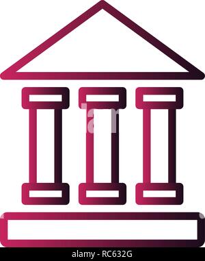 Vector Educational Institute Icon Stock Vector