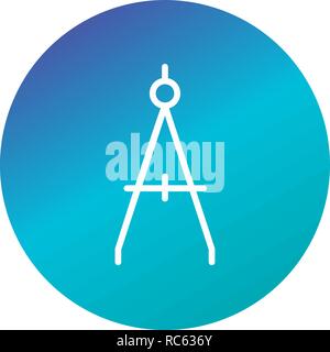 Vector Compass Icon Stock Vector