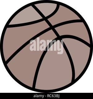 Vector Basket Ball Icon Stock Vector