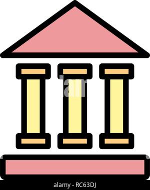 Vector Educational Institute Icon Stock Vector