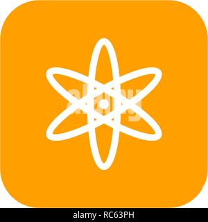 Vector Atom Icon Stock Vector
