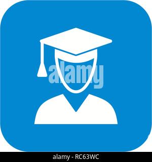 Vector Male Student Icon Stock Vector