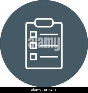 Vector List Icon Stock Vector