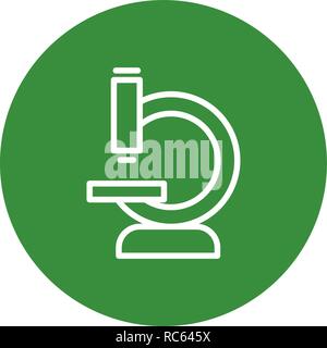Vector Microscope Icon Stock Vector