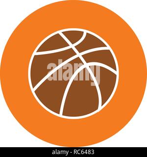 Vector Basket Ball Icon Stock Vector