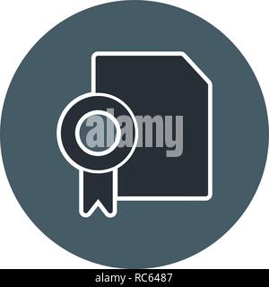 Vector Diploma Icon Stock Vector