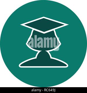 Vector Female Student Icon Stock Vector