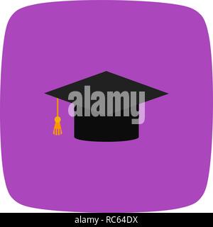 Vector Graduation Cap Icon Stock Vector