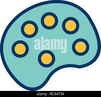 Vector Color Pallete Icon Stock Vector