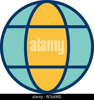 Vector Globe Icon Stock Vector