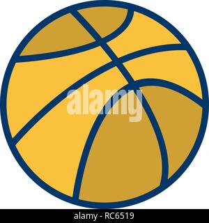 Vector Basket Ball Icon Stock Vector