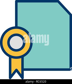 Vector Diploma Icon Stock Vector
