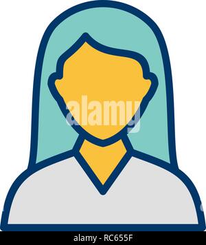 Vector Female Student Icon Stock Vector