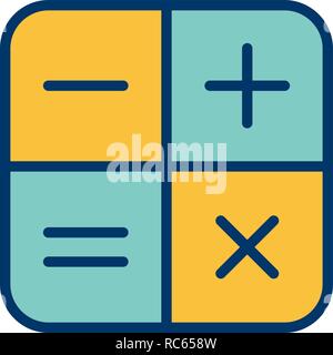 Vector Calculator Icon Stock Vector