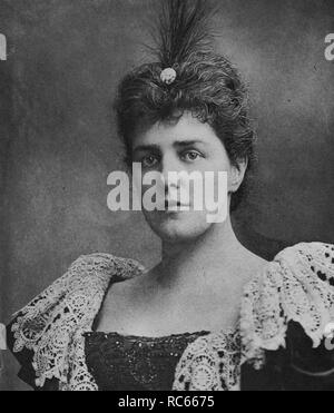 Winston Churchill's Mother, Lady Randolph Churchill. Formerly Jennie Jerome, born in America. Stock Photo