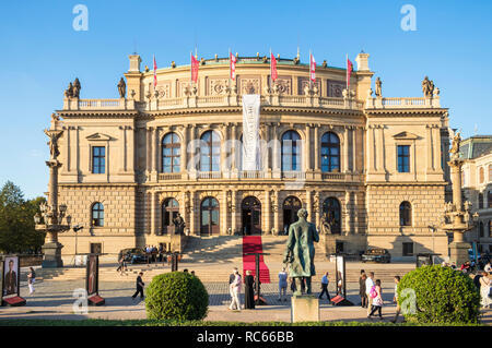 Prague Rudolfinum concert hall a music auditorium on Jan Palach Square Prague Czech Republic EU europe Stock Photo