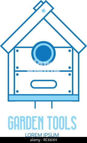 Wooden Nesting Box Icon Stock Vector