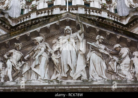 Architectural Details on Belfast's City Hall Stock Photo