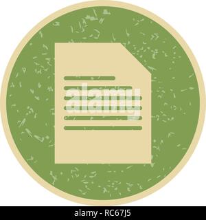 Vector Document Icon Stock Vector