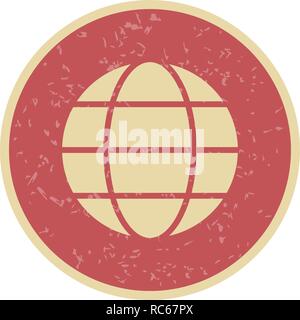 Vector Globe Icon Stock Vector