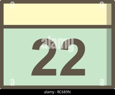 Vector Calendar Icon Stock Vector