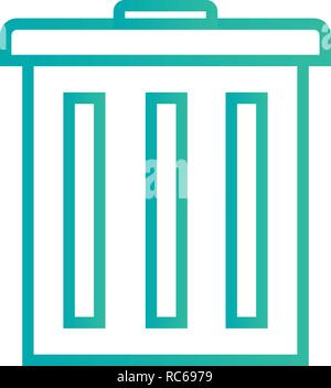 Vector Trash Icon Stock Vector