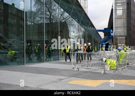 Tottenham Hotspur. London, UK 14 Jan 2019 - General exterior view of Tottenham Hotspur’s new stadium. Tottenham Hotspur’s new £1billion stadium at White Hart Lane in north London will not be completed by the end of the season, according to reports. The new ground, which was due to be officially opened last September, remains under construction with Spurs continuing to play all their home matches at Wembley. Tottenham Hotspur Football club still intend to open the stadium in March 2019.  Credit: Dinendra Haria/Alamy Live News Stock Photo