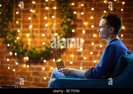 Celebrating xmas at work Stock Photo