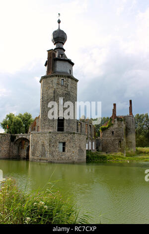 Mons, Belgium. The Chateau d'Havre (Havre Castle), a ruined castle in the village of Havre in the town of Mons, province of Hainaut Stock Photo